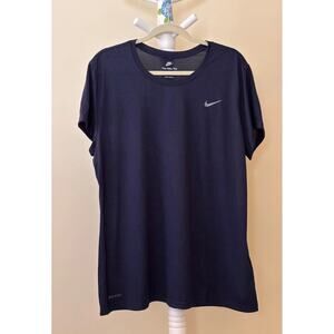 Nike Dri-Fit Activewear Top Navy Nike Dri-Fit Graphic Gray 2XL